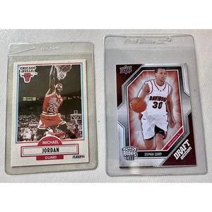 🔥 STEPHEN CURRY ROOKIE CARD UPPER DECK DRAFT EDITION CARD # 34 & Michael Jordan